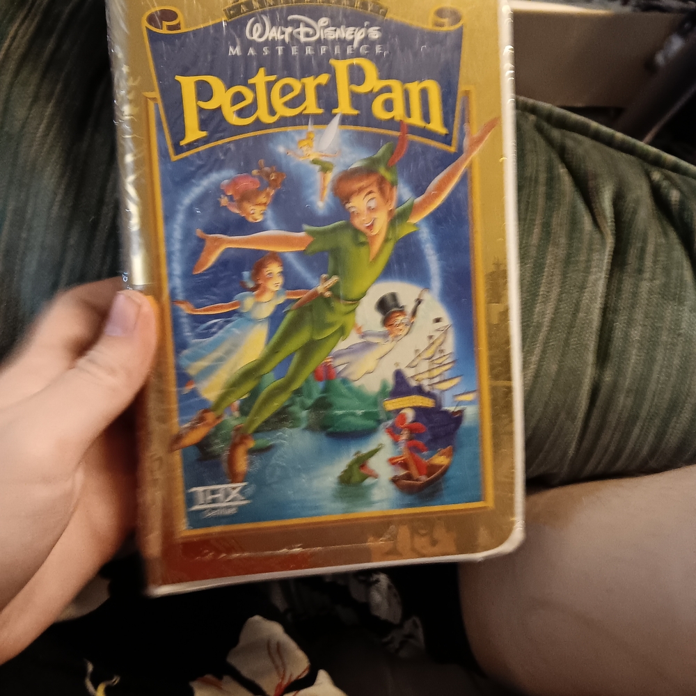 Disney Peter Pan VHS - Gold and Blue